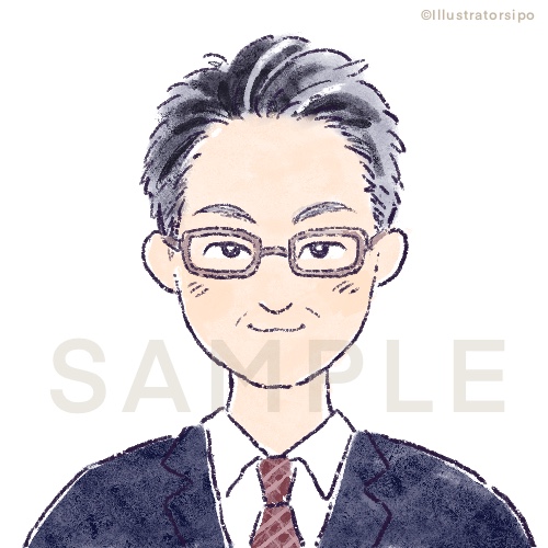 お仕事 ホームページのプロフィールイラスト制作 Sipo Illustration